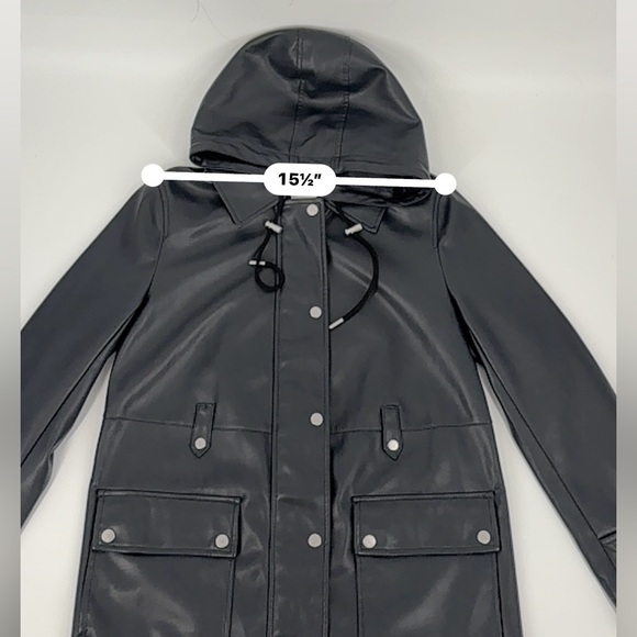 Avec Les Filles Women’s Navy Coat (B50) - Picture 7 of 10